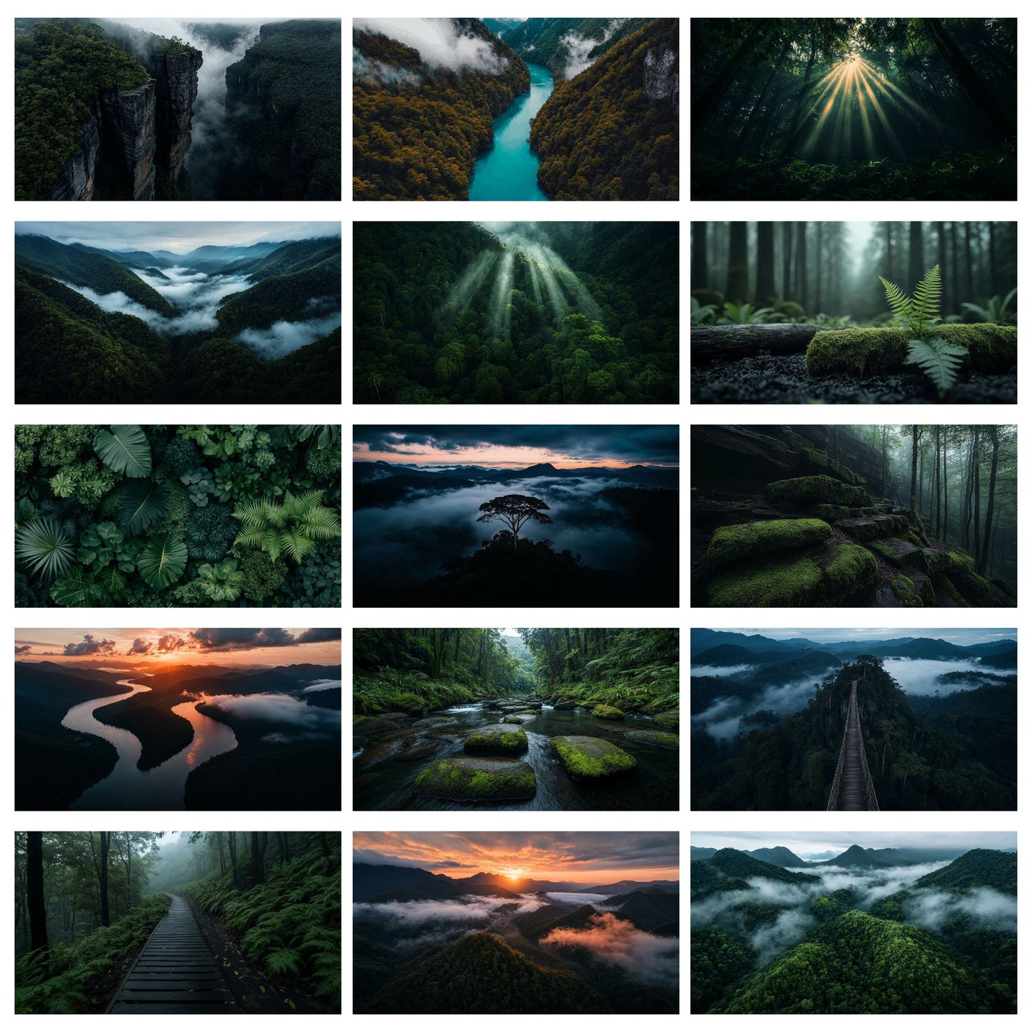 Deep Green Rainforest Video Pack